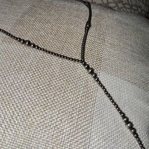 Navajo Pearl Silver Lariat necklace